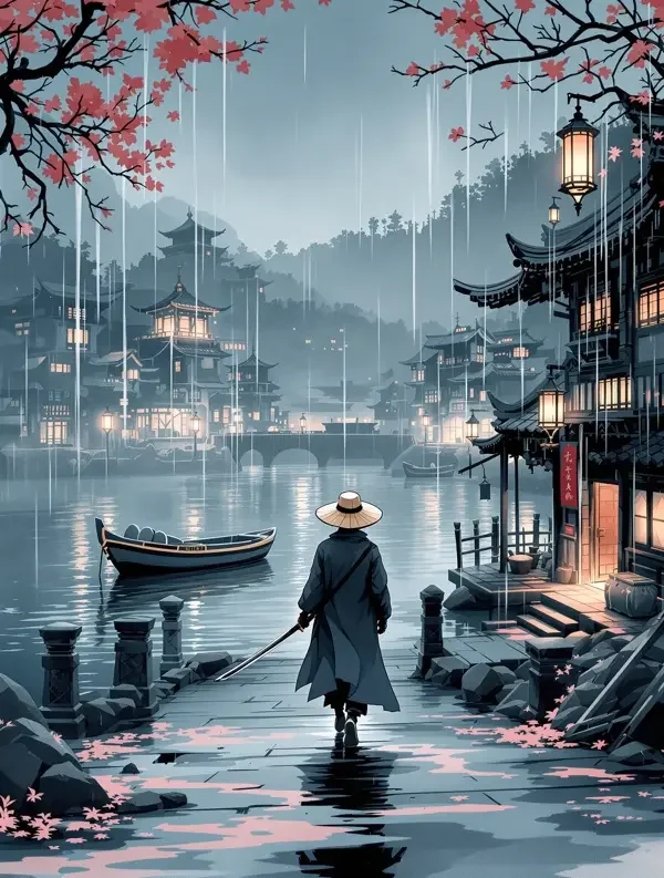 江湖夜雨 - 香焦漫画热门连载 江湖夜雨 - 香焦漫画漫画封面